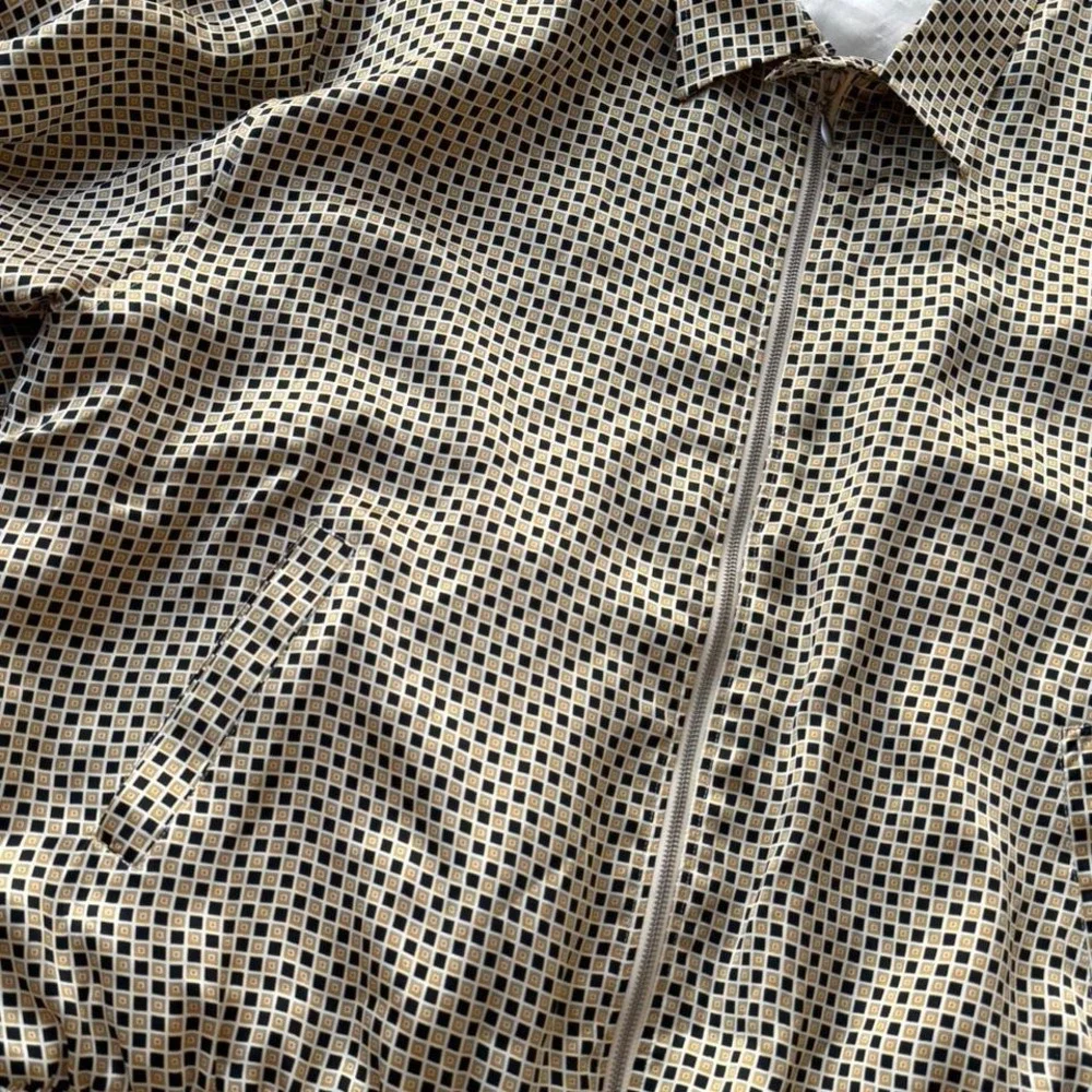 Genelli Silk Pattern Zip Up - Picture 2 of 5